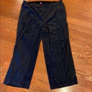 Vince Camuto Black Sparkle pants with elastic waist‎ and Soft Stretchy Material